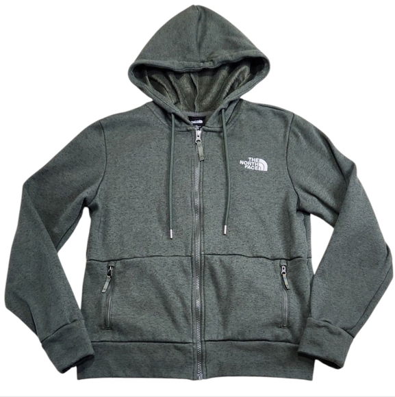The North Face Women's Everyday Fleece Full Zip Hoodie Sz Small Dark Green - Picture 1 of 12